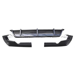 3 Pcs Carbon Bumper Rear Bumper <b>Lip</b> Chin Spoiler Rear <b>Splitter</b> for BMW G06 X6M G05 X5M 2020+ - Product Image 1