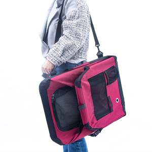 Cage pliable pour chiens de taille moyenne, 3 portes, anti-rayures, en maille respirante, cage souple pour animaux de compagnie - Product Image 3