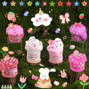 Kit de 6 Slimes de Playdough Rosa Degradado, Variedades Crujientes, No Pegajosas, 360ml, Recuerdos de Fiesta para Niños y Niñas - Product Image 6