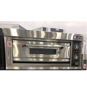 Horno Comercial para Panadería <span class=keywords><strong>de</strong></span> 1 Piso y 2 Bandejas a Gas o Eléctrico para <span class=keywords><strong>Pizza</strong></span>, <span class=keywords><strong>Pan</strong></span> <span class=keywords><strong>de</strong></span> Pita, <span class=keywords><strong>Pan</strong></span> Industrial y Cupcakes para Restaurante y Cocina - Product Image 1