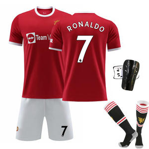Maglia da Calcio Classica All'Ingrosso Nuova N.7 <span class=keywords><strong>Cristiano</strong></span> <span class=keywords><strong>Ronaldo</strong></span> N.6 Paul Pogba N.18 100% Poliestere Elasticizzato Traspirante - Product Image 1