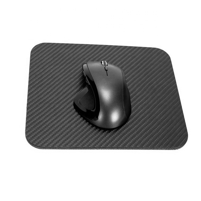 Napov Custom Logo Carbon Fiber Carpet Mouse Pad Radiation Protection Gaming Style Matte Square Durable Waterproof Dust-proof