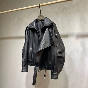 Nouvelle veste bomber décontractée pour <span class=keywords><strong>femme</strong></span>, style motard, courte, ample, pour l'automne, avec doublure en polyester - Product Image 2