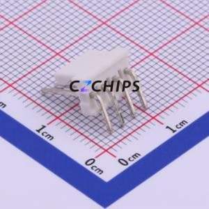 M2545R-04P Wire-to-Board Pin Header Bent Lead Through Hole,P=2.54mm Connector 1x4P 2.54mm Right Angle Insert 4P - Product Image 2