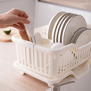 Đồ Gia Dụng Nhà Bếp Một Lớp Dish Drainer Nhựa Dish <span class=keywords><strong>Rack</strong></span> Lưu Trữ Món Ăn Chủ Multi-kịch Bản Sử Dụng Lưu Trữ Nhà Bếp - Product Image 5