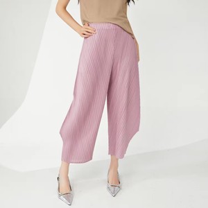 Pantalon large décontracté taille haute respirant pour femme grande taille, style coréen, design tendance, vente en gros en ligne - Product Image 4