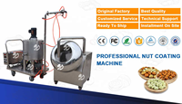 Machine d'enrobage de noix canshew en acier inoxydable machine d'enrobage de cacahuètes multifonctionnelle chocolat cacao sucre arachide