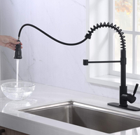 Robinet de cuisine moderne avec douchette extractible double fonction, monocommande et cartouche céramique