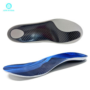 Plantillas de fibra de carbono genuina de alta calidad para aliviar el dolor y plantilla de carbono curva personalizable absorbente de golpes para correr deportivo - Product Image 3