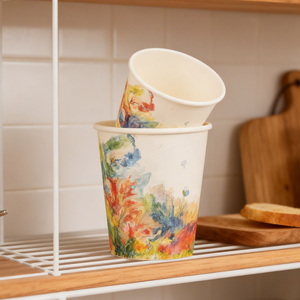 Wholesale Disposable Custom Logo Hot <b>Coffee</b> Tea Single Wall Paper Drinking Cup for Event Party Cafe Shop <b>Takeaway</b> Packaging - Product Image 1