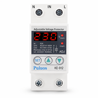 Dispositif de protection contre les surtensions Puluos KE-912 110V 220V, protection contre les surtensions et les sous-tensions avec reconnexion automatique