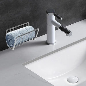 Évier <span class=keywords><strong>Éponge</strong></span> Rack Vidange Étagère De Rangement En Acier Inoxydable Cuisine Fil Boule Chiffon Organisateur Titulaire Cuisine Rack De Rangement - Product Image 5