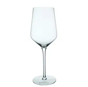 Custom Handmade White Red Wine Glass With Laser Logo