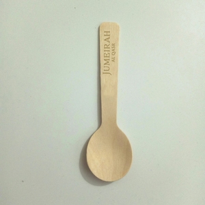 Tùy chỉnh 10cm Tem logo nhỏ Ice Cream thìa gỗ - Product Image 2