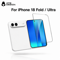 Protection d'écran en verre trempé ATB pour iPhone 18 Duo 2.5D Silk Print, compatible avec iPhone 18 Pro Max, 17 Air, 16E, 15 – Films de protection intégrale