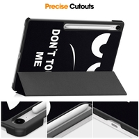 Motif d'impression Flip PU Support En Cuir Antichoc Cas Tablette Couverture pour Samsung Galaxy Tab S10 FE Plus 13.1 Pouces S9FE Cas