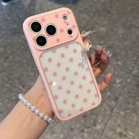 Coque de téléphone étoiles colorées pour iPhone 17 18 Pro Max 16 15 11 – Coque arrière transparente en acrylique 2-en-1 de protection instantanée