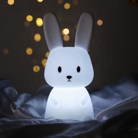Lampe Lapin Amis des Enfants à Changement de Couleur ou Veilleuse Personnalisable