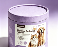 OEM ODM VITAFIELD Poudre Probiotique Digestive Complément Nutritionnel pour Animaux de Compagnie pour Chats et Chiens Favorise la Santé Intestinale