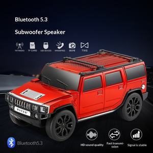 Haut-parleur de voiture bleu <span class=keywords><strong>Hummer</strong></span> <span class=keywords><strong>H5</strong></span>, modèle de voiture, haut-parleur à basses puissantes, lecteur de carte USB, lecteur de carte TF, lecture de radio MF - Product Image 5