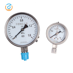 Manomètre radial et axial en acier inoxydable Y-60BFZY-100BFZY-150BFZ, résistant aux chocs et aux vibrations, rempli d'huile - Product Image 3