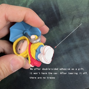 Ornement de voiture miniature en alliage, fille mignonne avec parapluie, accessoire décoratif pour filles de 8 à 13 ans - Product Image 3