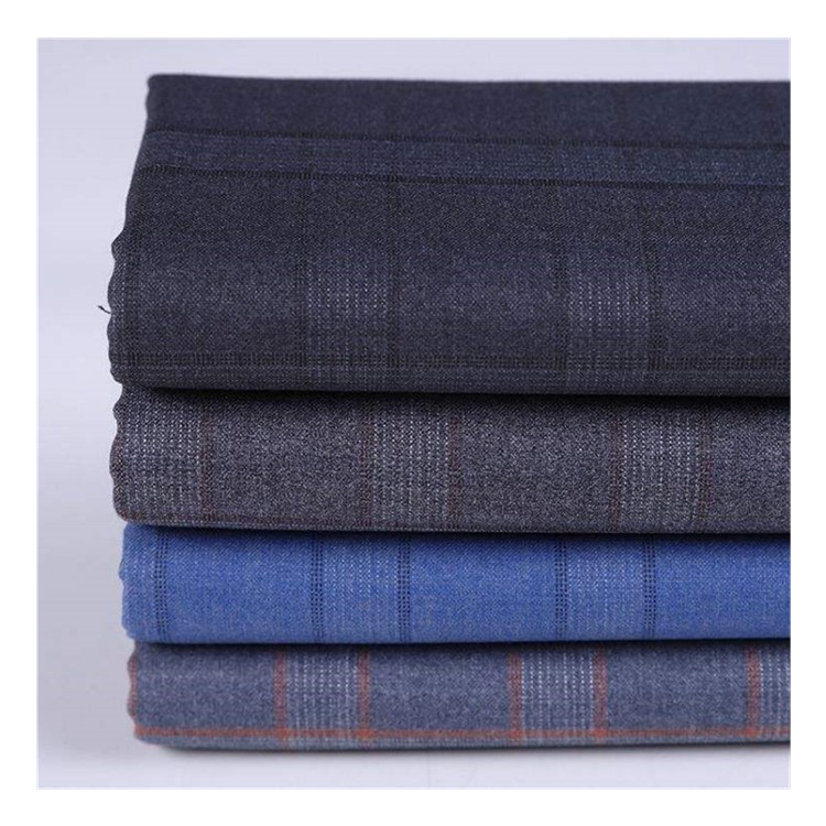 Оптовая продажа Прямая поставка Розничная продажа индивидуальный цвет вискоза/полиэфирная пряжа окрашенная высокое качество дешевая мужская подходящая ткань