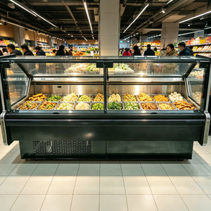 Réfrigérateur de présentation pour fruits de mer, direct usine, pour charcuterie, <span class=keywords><strong>boucherie</strong></span>, vitrine réfrigérée commerciale avec porte vitrée et chambre froide intégrée - Product Image 6