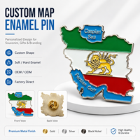 Badges en émail personnalisés sur mesure, drapeaux de pays, badges de revers en métal, souvenirs de voyage personnalisés, OEM ODM