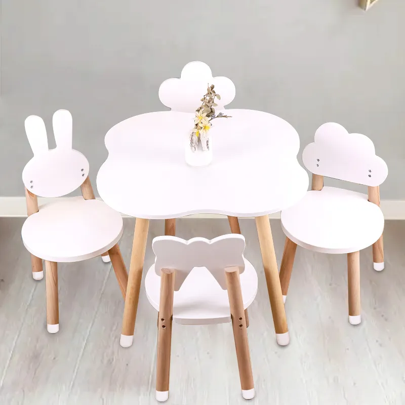 Hot Sale Children Furniture Sets Kindergarten Furniture Wooden Kids Table and Chairs Set Toddler Desk for Kids