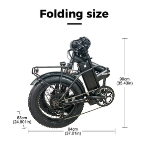 Vélo électrique pliable pour adultes, stock américain, 48V, 15Ah, 750W, 20 pouces, gros pneu, entrepôt européen, 48V, 13Ah, 250W - Product Image 3