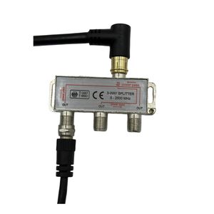 새로운 아연 합금 TV 스플리터 <span class=keywords><strong>3</strong></span>방향 F 여성형 1입력 <span class=keywords><strong>3</strong></span>출력 니켈 도금 단락 보호 5-2500MH - Product Image 3