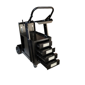 Welding Trolley Cart With Four <b>Drawers</b> Carbon Steel Mobile <b>Tool</b> Storage Utility Cart For <b>Tools</b> - Product Image 1