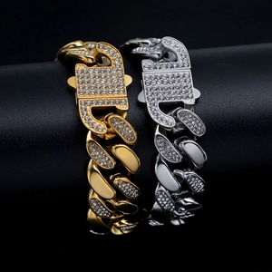 Pulseira Miami Cuban Link Iced Out de Aço Inoxidável 316L Banhada a Ouro 18K Sólido de Alta Qualidade para Joias Hip Hop - Product Image 5