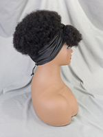 Pelucas Bob Baratas al por Mayor Sin Encaje, Peluca Afro Corta Rizada Ondulada con Diadema Sin Pegamento, Hecha a Máquina con Cabello Humano para Mujeres Negras