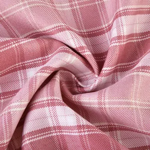 Toptan özel iplik boyalı 78% Polyester 22% Rayon kontrol iplik elbise için boyalı kumaşlar