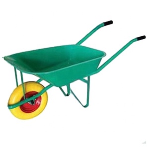 Matériel de construction équipement de transport <span class=keywords><strong>brouette</strong></span> japonais PU mousse pneu <span class=keywords><strong>roue</strong></span> <span class=keywords><strong>jaune</strong></span> pneu prestar vert 65L chariot à roues japon - Product Image 3