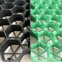 Dalles de gazon en plastique pour parking, paddock avec géotextile non tissé