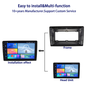 Kit d'accessoires pour tableau de bord Meihua 9 pouces QLED, lecteur DVD, caméra de recul, cadre de radio pour <span class=keywords><strong>RENAULT</strong></span> DUSTER - Product Image 3