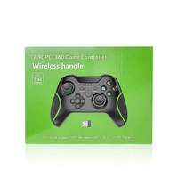 Manette de jeu sans fil 2,4 G avec vibration pour PC, Xbox 360, Steam, jeux d'action et de rôle, récepteur USB
