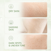 Masque facial en feuille au sérum naturel de concombre 25ml – Atténue les taches, hydrate, raffermit – Acide hyaluronique, Niacinamide, Vitamine C
