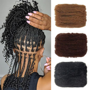 Offre Spéciale Cheveux à Tresser en Vrac Afro Crépus <span class=keywords><strong>de</strong></span> 12 Pouces, Extensions en Vrac pour <span class=keywords><strong>Tresses</strong></span> au Crochet Afro Twist Printemps, Faux Locs pour Femmes Africaines - Product Image 6