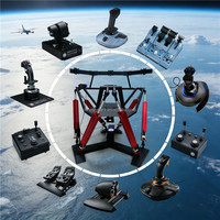 Simulador de Vuelo 9D VR, Cabina de Simulación de Vuelo para Parques Temáticos de Realidad Virtual