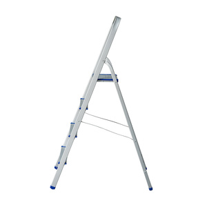Échelle pliante industrielle en aluminium à 5 marches, forme A, avec embouts antidérapants - Product Image 3