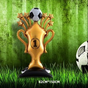 Ballons de trophée de football 2026 en aluminium <span class=keywords><strong>pour</strong></span> les fans de football, décorations de célébration du championnat - Product Image 3
