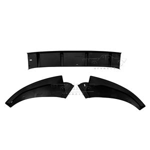 Piezas de labio de parachoques delantero de coche alerón de barbilla negro mate 3 uds ABS divisor de labio delantero para Volkswagen <span class=keywords><strong>Virtus</strong></span> <span class=keywords><strong>VW</strong></span> Lavida XR 2023 + - Product Image 4