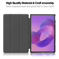 Sarung kulit UNTUK Lenovo Idea Tab Pro 12.7 inci, sarung cangkang keras lipat tiga otomatis tidur/bangun