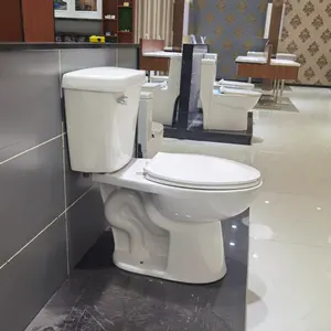 Medyag popüler sifonik sıhhi tesisat 2 parça Inodoro tuvaletler s-tuzak amerika tuvalet kase WC