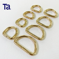 Aksesoris Tas TANAI Stock Supply D Ring Tebal 4.8mm, Gesper D Ring Besi Berkualitas Tinggi untuk Tas Tangan, Kalung Anjing, Klip D-ring