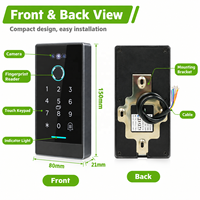 Clavier de contrôle d'accès intelligent Bluetooth avec reconnaissance faciale et empreintes digitales, IP66, carte RFID, mot de passe, contrôleur d'accès aux portes avec application